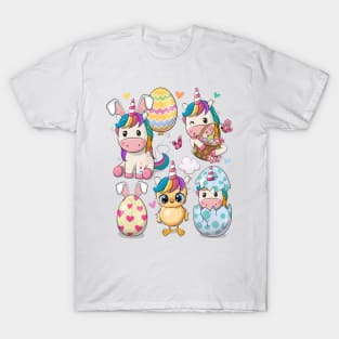 Cute Easter Unicorns T-Shirt